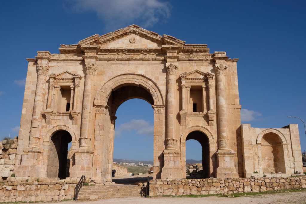 Hadrian's Arch, gateway to Jerash, Jordan