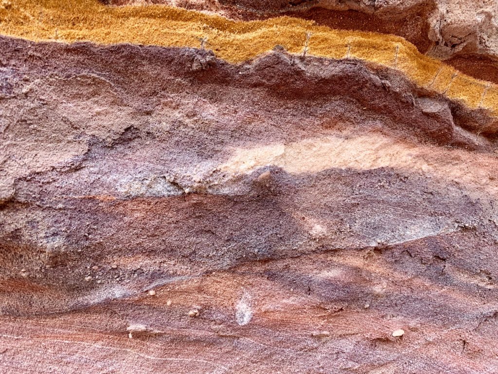 Shades of Color in Petra Rock