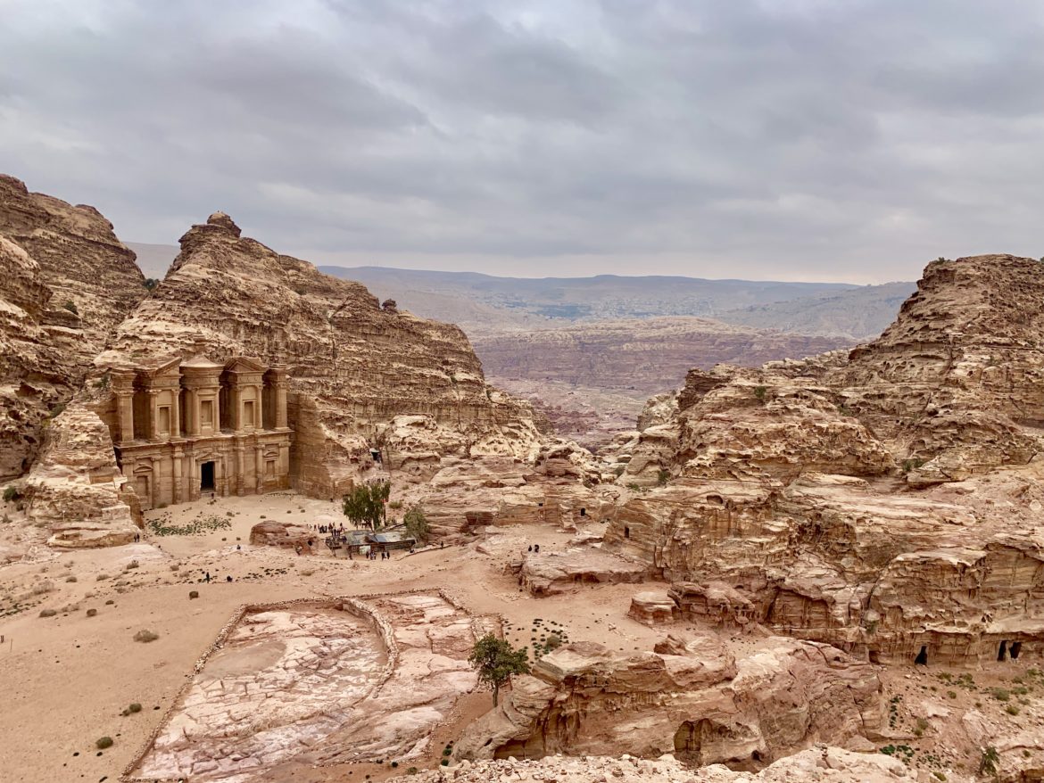 View of the Monastery in Petra, Jordan